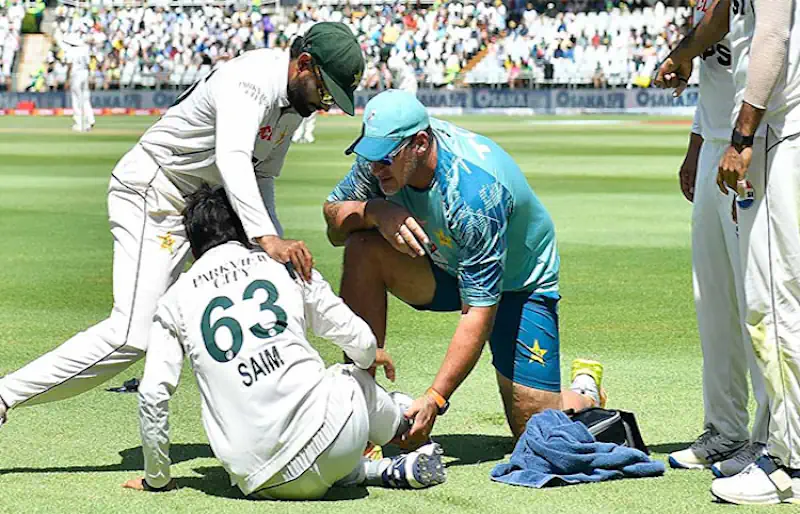 Saim Ayub’s ankle fracture deals a major blow to Pakistan ahead of Test series and Tri-series