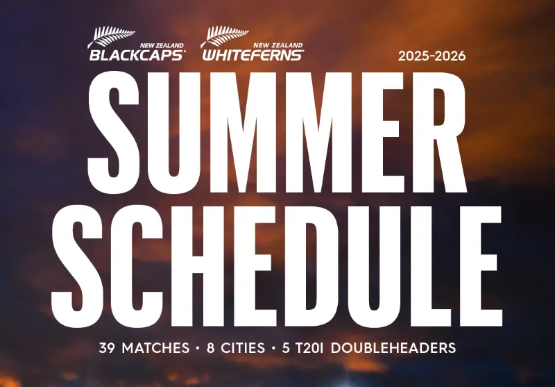 New Zealand Unveils Packed Home Cricket Schedule Featuring Five Visiting Teams and 46 Days of Action